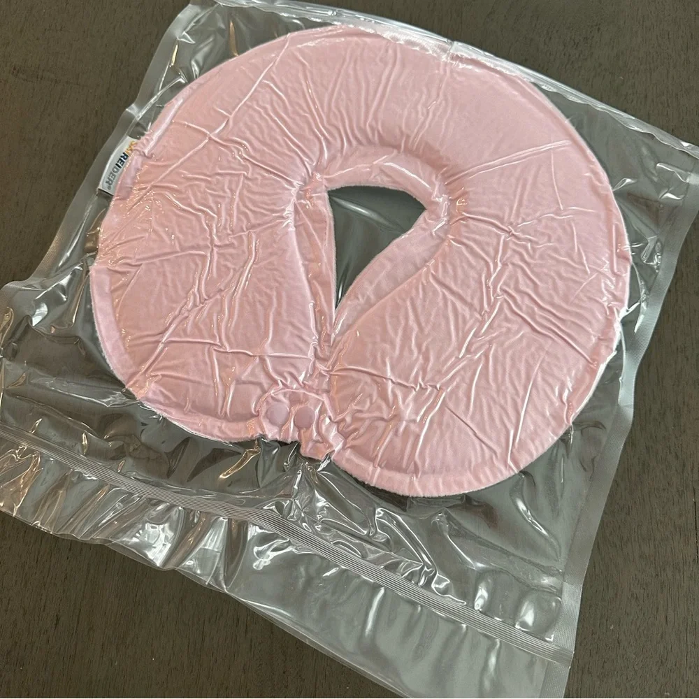 SAIREIDER Travel Airplane Neck Pillow Memory Foam Pillow Pink New